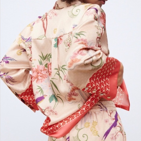 LAST NWT ZARA PRINT SHIRT - Picture 2 of 14